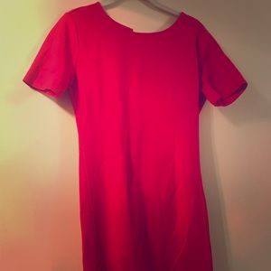Red spandex dress